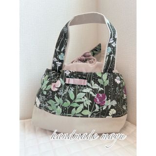 ハンドメイド　リバティ　保冷保温お弁当トートバッグ