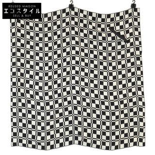 ジルサンダー(JIL SANDER)のジルサンダー 【美品/国内正規】JSWT840169WTS28004 POCKET FOULARD バウハウスチェックプリント シルクフラール・レザーポケットディテール(バンダナ/スカーフ)