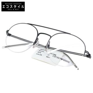 エンポリオアルマーニ(EMPORIO ARMANI)のエンポリオアルマーニ 【新品同様】0EA1088 3001 デモレンズ ハーフリム メガネフレーム 53□20 140(サングラス/メガネ)