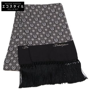 ドルチェアンドガッバーナ(DOLCE&GABBANA)のドルチェアンドガッバーナ 【美品/国内正規】GQ214E G0WOC M0810 総柄 シルク フリンジ(ストール)