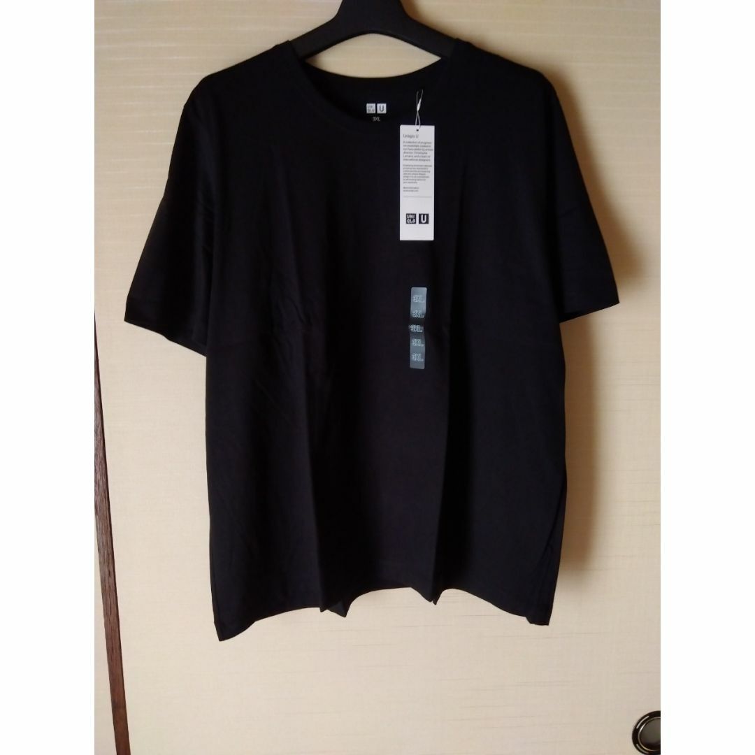 UNIQLO(ユニクロ)の3XL/黒/新品/ユニクロ U/スーピマコットン Tシャツ 4L UNIQLOU レディースのトップス(Tシャツ(半袖/袖なし))の商品写真