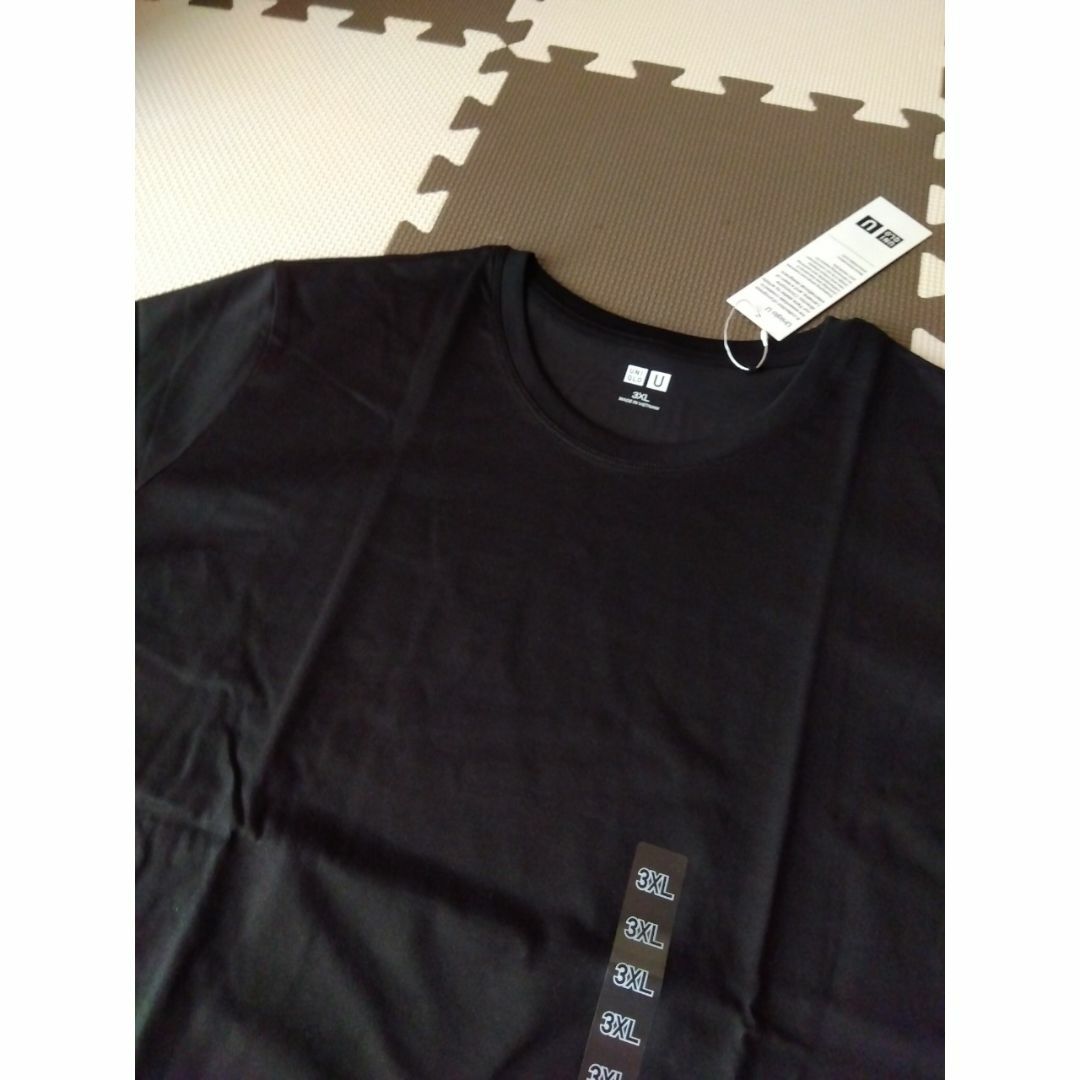 UNIQLO(ユニクロ)の3XL/黒/新品/ユニクロ U/スーピマコットン Tシャツ 4L UNIQLOU レディースのトップス(Tシャツ(半袖/袖なし))の商品写真