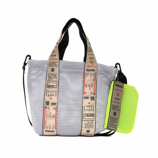 クーコ(COOCO)の❤新品・未使用❤【COOCO】ロゴテープメッシュ 2WAY トートバッグ A4(トートバッグ)