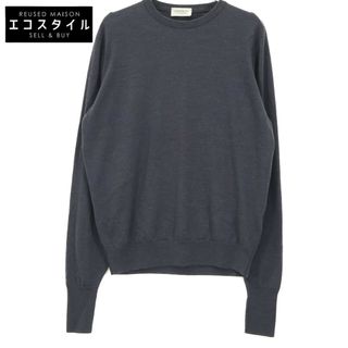 JOHN SMEDLEY - ジョンスメドレー ﾁｬｺｰﾙｸﾞﾚｰ ﾒﾘﾉｴｸｽﾄﾗﾌｧｲﾝ ﾛﾝｸﾞｽﾘｰﾌﾞﾆｯﾄ L