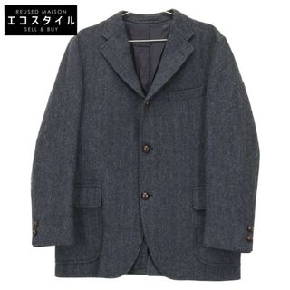 ジェイプレス(J.PRESS)のジェイプレス ﾈｲﾋﾞｰ LOVAT生地 ﾍﾘﾝﾎﾞｰﾝﾂｲｰﾄﾞ ｸﾙﾐﾎﾞﾀﾝ ｼﾞｬｹｯﾄ AB6(その他)