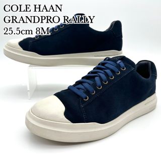 コールハーン(Cole Haan)の【美品】コールハーン グランドプロ ネイビー ホワイト スエード(スニーカー)