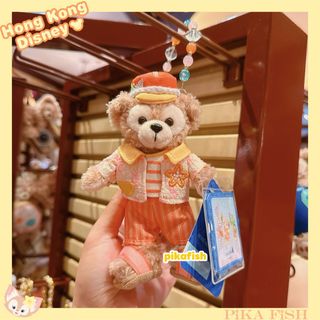 ディズニー(Disney)の【最新☆正規品】ダッフィー　2025夏ぬいぐるみキーチェーン　香港ディズニー(キャラクターグッズ)