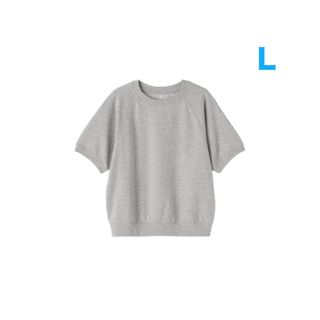 ムジルシリョウヒン(MUJI (無印良品))の無印良品   ライトスウェットクルーネック半袖Tシャツ　婦人Lグレー  他(トレーナー/スウェット)