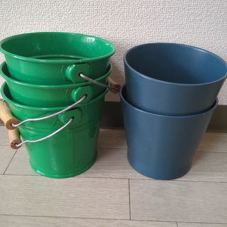 ブリキ缶 鉢カバー 陶器 IKEAの鉢カバー まとめ売り(プランター)