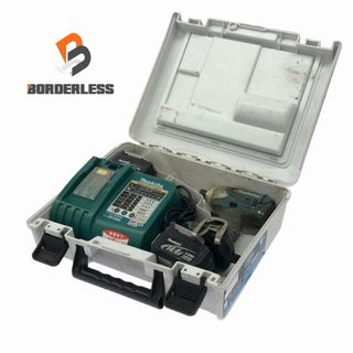 マキタ(Makita)の☆中古品☆makita マキタ 14.4V 充電式インパクトドライバ TD131D バッテリー2個(14.4V 3.0Ah) 充電器 ケース付き 111524(工具)