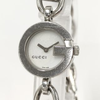 グッチ(GUCCI)のGUCCI レディース腕時計 ブレスウォッチ SS クオーツ ホワイト文字盤(腕時計)