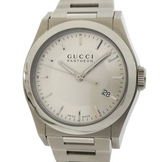 グッチ(GUCCI)のGUCCI 腕時計 パンテオン メンズ クオーツ SS シルバー文字盤(腕時計(アナログ))