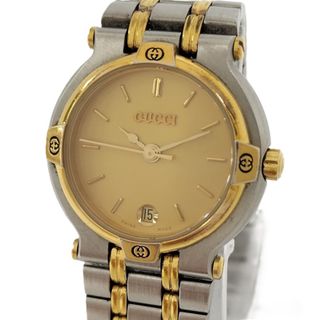 グッチ(GUCCI)のGUCCI レディース 腕時計 SS GP クオーツ アイボリー文字盤(腕時計)
