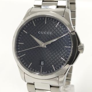 グッチ(GUCCI)のGUCCI Gタイムレス クォーツ ブラックダイアル YA1264051(腕時計)