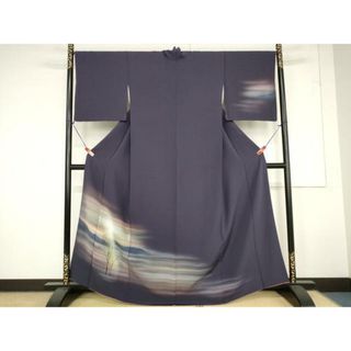 平和屋着物■訪問着　風景霞文　暈し染め　正絹　逸品　AAAX2163ma(着物)