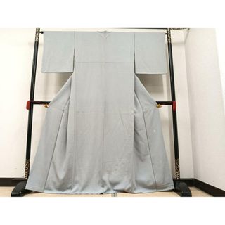 平和屋着物■伝統工芸師　服部光擴　訪問着　江戸小紋　枝花文　極鮫小紋柄　正絹　逸品　AAAX5010ph(着物)