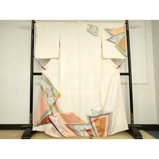 平和屋着物■訪問着　飛鶴宝尽くし　金彩　正絹　逸品　未使用　AAAX2168ma(着物)
