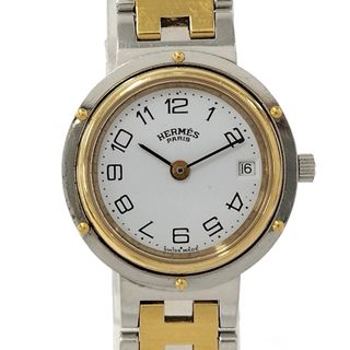 エルメス(HERMES)のHERMES クリッパー レディース 腕時計 クオーツ SS GP(腕時計)