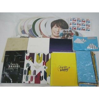 中古品 嵐 5×10 Scene~君と僕の見ている風景~ Japonism 他 Tシャツ バスタオル パンフレット うちわ 等 グッズセット(アイドルグッズ)