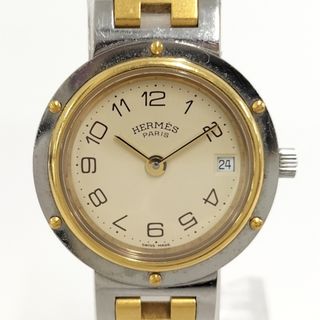 エルメス(HERMES)のHERMES クリッパー レディース 腕時計 クオーツ SS GP(腕時計)