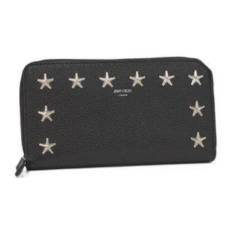 ジミーチュウ(JIMMY CHOO)のJIMMY CHOO カーナビー ラウンドファスナー 長財布 スタッズ レザー(財布)