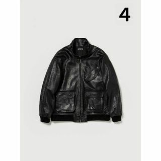 オーラリー(AURALEE)のAURALEE 2025W LAMB LEATHER ZIP BLOUSON 4(レザージャケット)