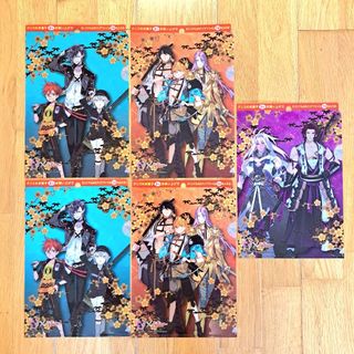 新品　刀剣乱舞　オリジナルA5クリアファイル　5点セット　グリコ　コラボ