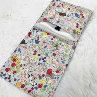 サニタリーケース 猫とフルーツ 花 ピンク 水色 S7991