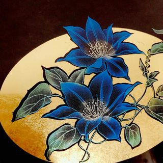 新品 黒漆塗り アドレスブック 金箔花物語 電話帳 住所録 芳名帳 名簿 和小物