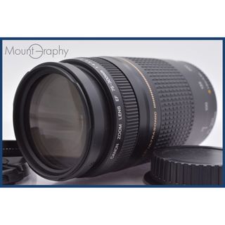 ★良品★ キヤノン Canon EF 75-300mm F4-5.6 II USM 前後キャップ&レンズフィルター付 ★完動★同梱可 #yk4406(レンズ(ズーム))