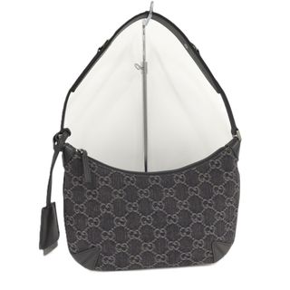 グッチ(GUCCI)のGUCCI ショルダーバッグ ホースビットスリム GGデニム レザー デニム(ショルダーバッグ)