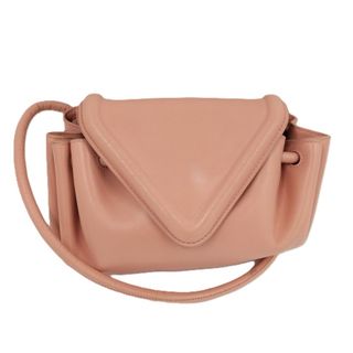 ボッテガヴェネタ(BOTTEGA VENETA)のBOTTEGA VENETA ビーク スモール ショルダーバッグ レザー ピンク(ショルダーバッグ)