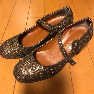 ジェーンマープル(JaneMarple)のJane Marple スパンコールワンストラップシューズ(ハイヒール/パンプス)