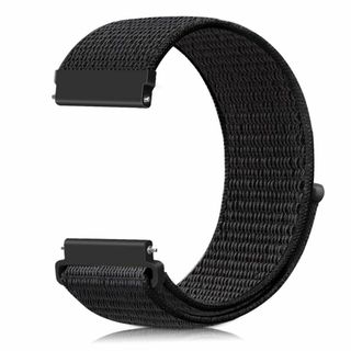 【色:深い黒_サイズ:22mm】[Runostrich] 腕時計バンド 20mm(その他)