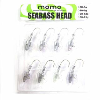 【momoルアー】モモルアー シーバスヘッド ジグヘッド シーバス専用 スタンダ(ルアー用品)