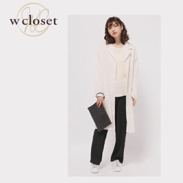 w closet(ダブルクローゼット)の発送4/28午前まで＊ リネン スプリングコート レディースのジャケット/アウター(スプリングコート)の商品写真