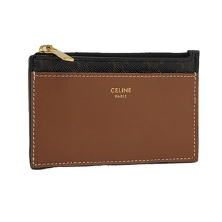 セリーヌ(CELINE)のCELINE カードケース マカダム レザー PVC ブラウン S LM 521(財布)