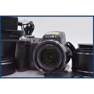★極上美品★ ソニー SONY Cyber-shot DSC-H5 12x + SONY VCL-DH1758 + SONY VCL-DH0758 単三電池仕様 前後キャップ他  #mj3871(コンパクトデジタルカメラ)