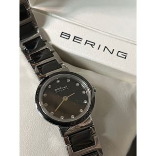 ベーリング(BERING)の★ デンマーク BERING 12Pダイヤ セラミック レディース腕時計★保管品(腕時計)