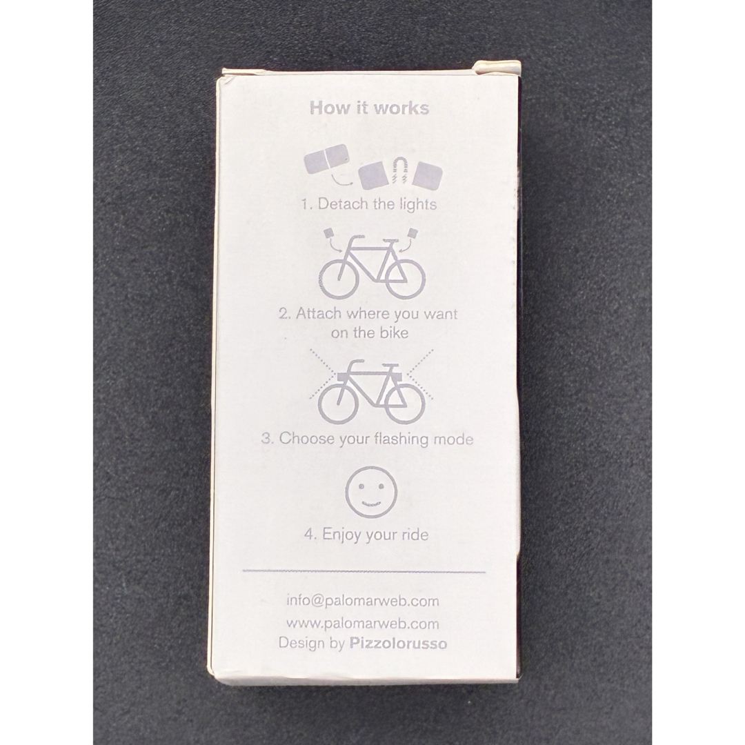 Palomar Lucetta マグネット式　自転車ライト　未使用　ライトグレー スポーツ/アウトドアの自転車(パーツ)の商品写真
