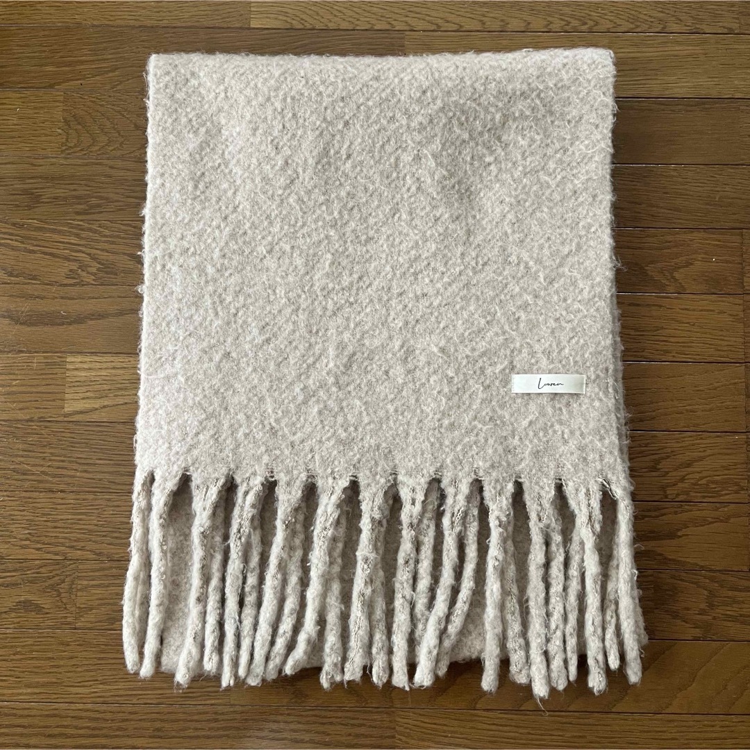 louren volume fringe muffler レディースのファッション小物(マフラー/ショール)の商品写真