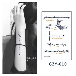 人気♡　タトゥーシール ボディーシール 入れ墨 刺青 シール　星　ハート　英字(その他)