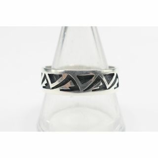 インディアンジュエリー(INDIAN JEWELRY)の未使用　19号　ホピ族　スタンプワーク　リング　指輪　インディアンジュエリー(リング(指輪))