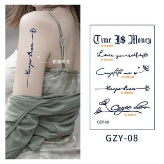 人気♡　タトゥーシール ボディーシール 入れ墨 刺青 シール　花　英字