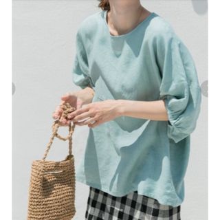 アーバンリサーチドアーズ(URBAN RESEARCH DOORS)のアーバンリサーチドアーズリネンバルーンスリーブブラウス/MINT(シャツ/ブラウス(長袖/七分))