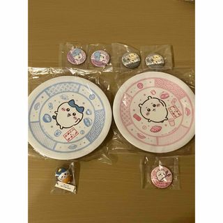 チイカワ(ちいかわ)のちいかわ　くら寿司　皿　フィギュア　缶バッジ(キャラクターグッズ)