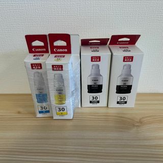 キヤノン(Canon)のキャノン純正品 インクボトル30シリーズ 全色セット+黒2本(PC周辺機器)
