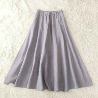 PAL'LAS PALACE パラスパレス リネン混 マキシフレアスカート(ロングスカート)