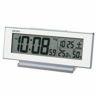 セイコークロック(Seiko Clock) 目覚まし時計 常時点灯 電波 デジタ(置時計)
