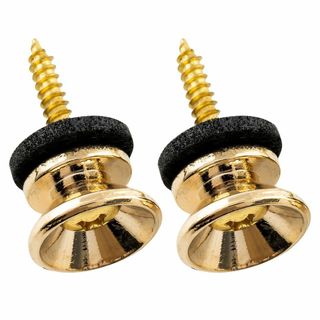 Musiclily Pro 14mmスチール製ギターストラップピン フェンダータ(楽器のおもちゃ)